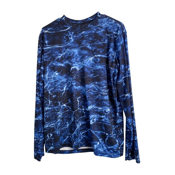 Mossy Oak Elements USA Vapor LS Shirt S Fishing Swim 8928 - Picture 1 of 7